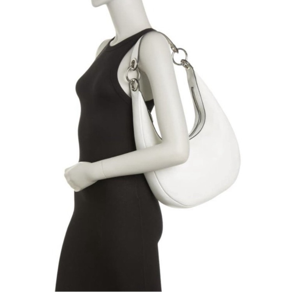 Rebecca Minkoff Sofia Pebbled Leather Hobo Bag white